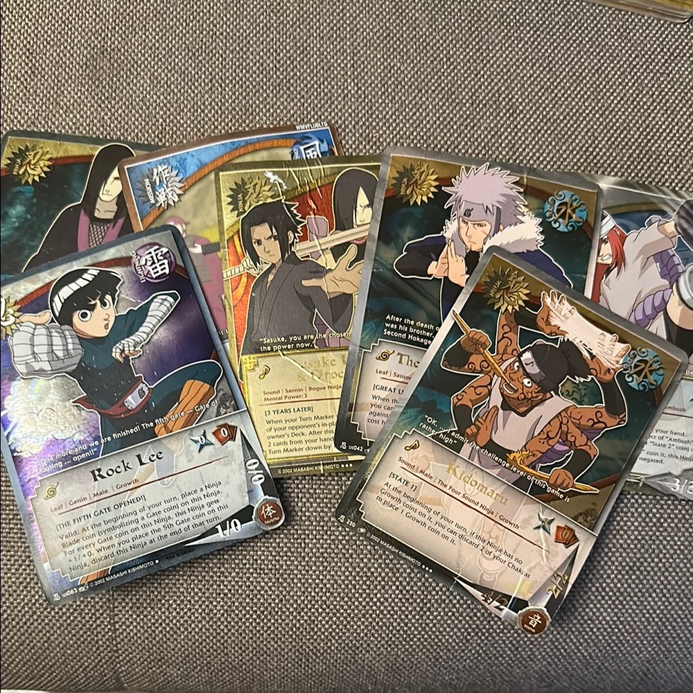 Games | Naruto Ccg Holo Foil Cards Set Trading Cards | Poshmark